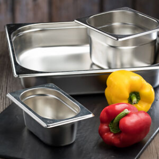 Stainless steel food pans