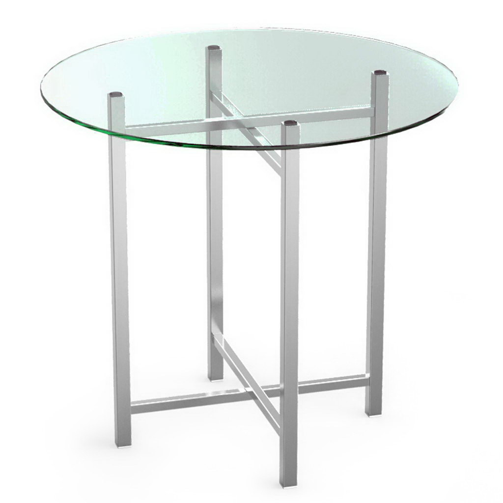 Craster Rise 700 Clear Glass Round Table Top Clear Glass 990ø × 22 mm 
39ø × 0.9”