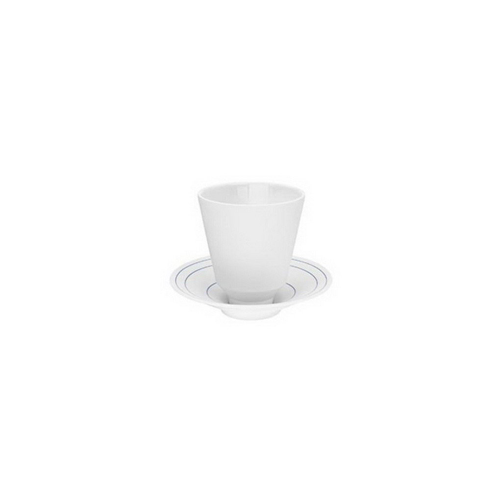 Hering Berlin Soda beaker with saucer Ø85 h95 180ml,Ø130 h30