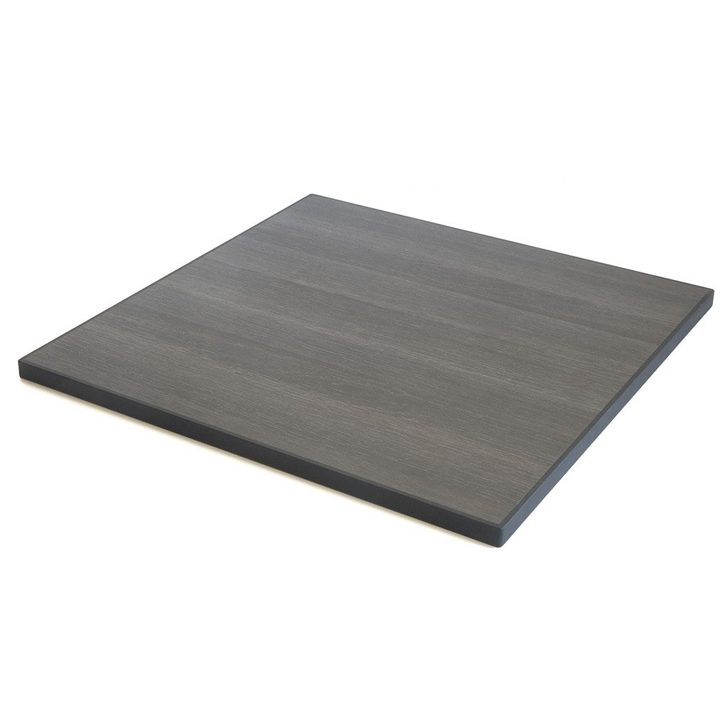 Craster Rise 800 Erable Wenge Reef Edge Square Table Top  HPL, Reef Edge 800 × 800 × 25mm