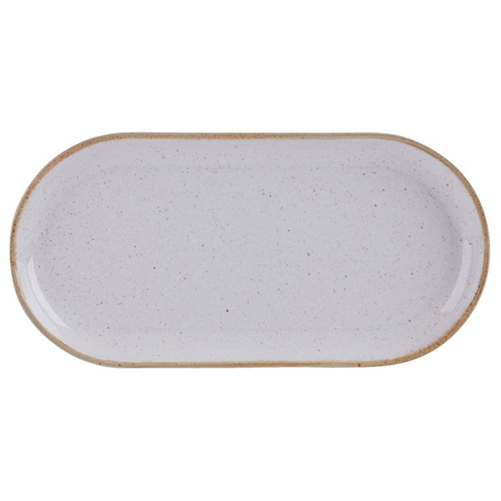 DPS Stone Narrow Oval Plate 30cm