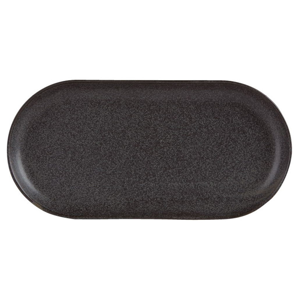 DPS Graphite Narrow Oval Plate 32x20cm/12.5x8"