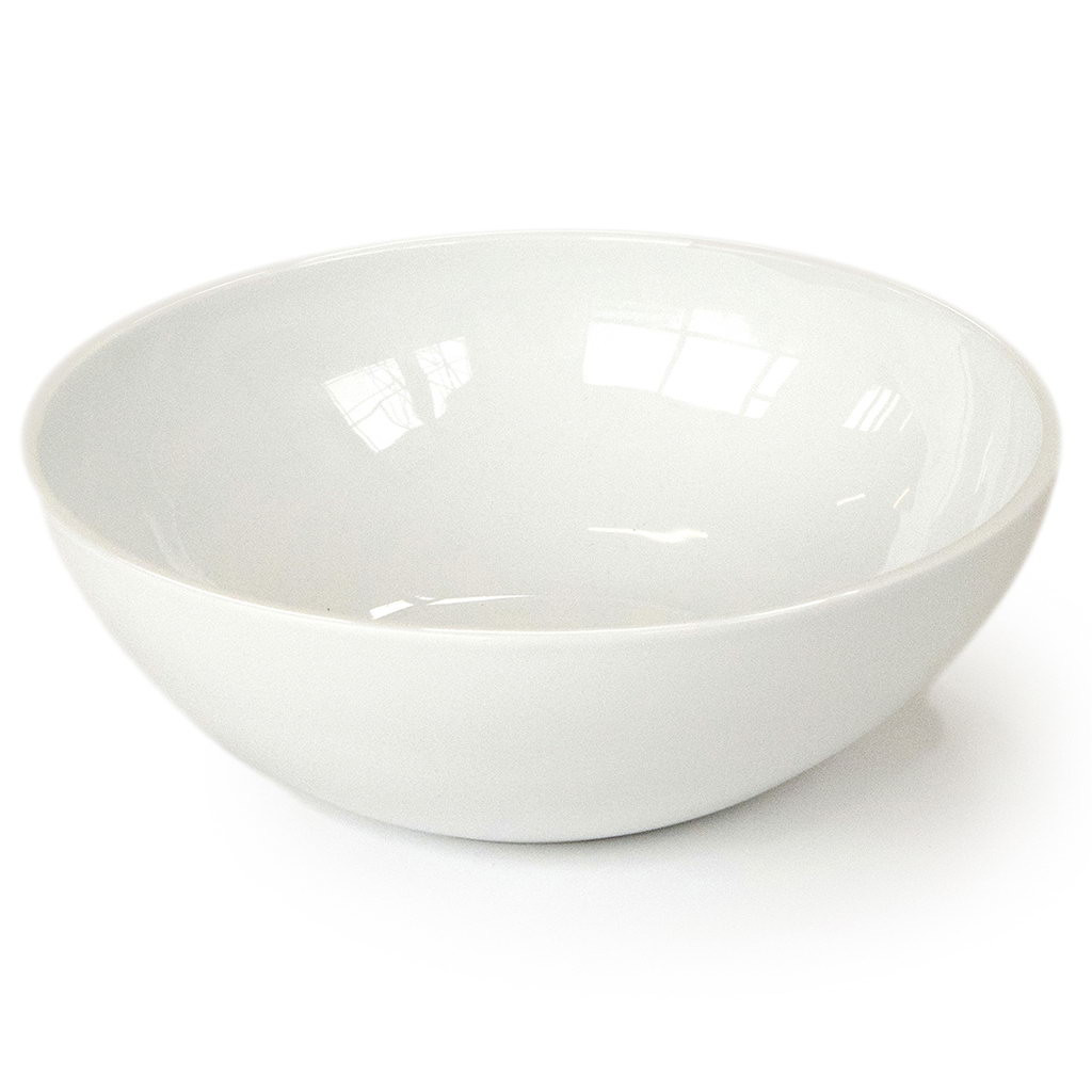 Craster Tilt Medium White Ceramic Bowl Ceramic 250ø × 85 mm