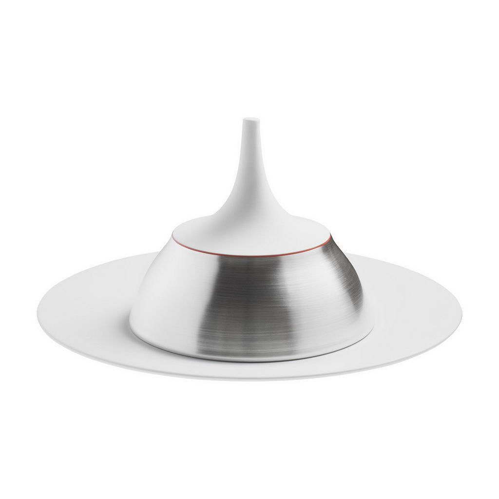 Hering Berlin Polite Silver cloche can be combined with velvet, pulse, granat, soda, ris Ø184 h160