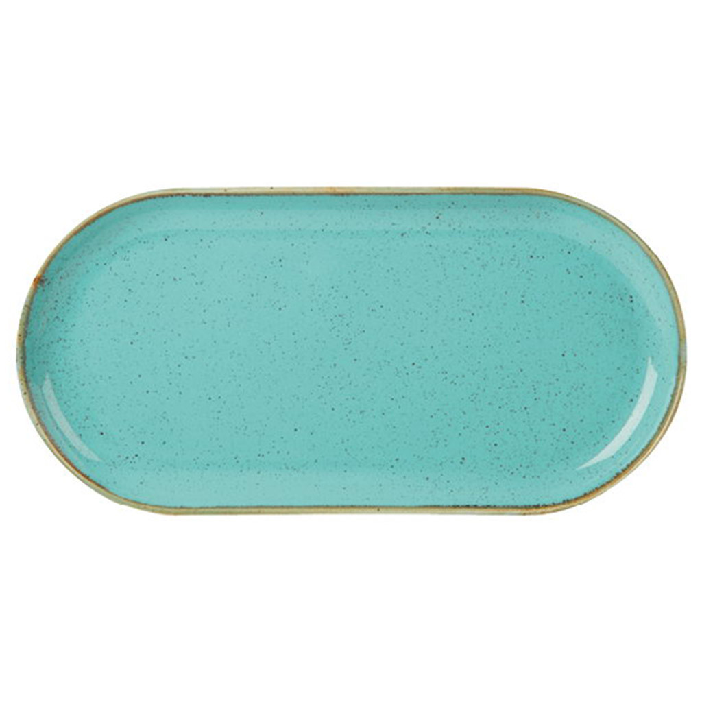 DPS Sea Spray Narrow Oval Plate 30cm