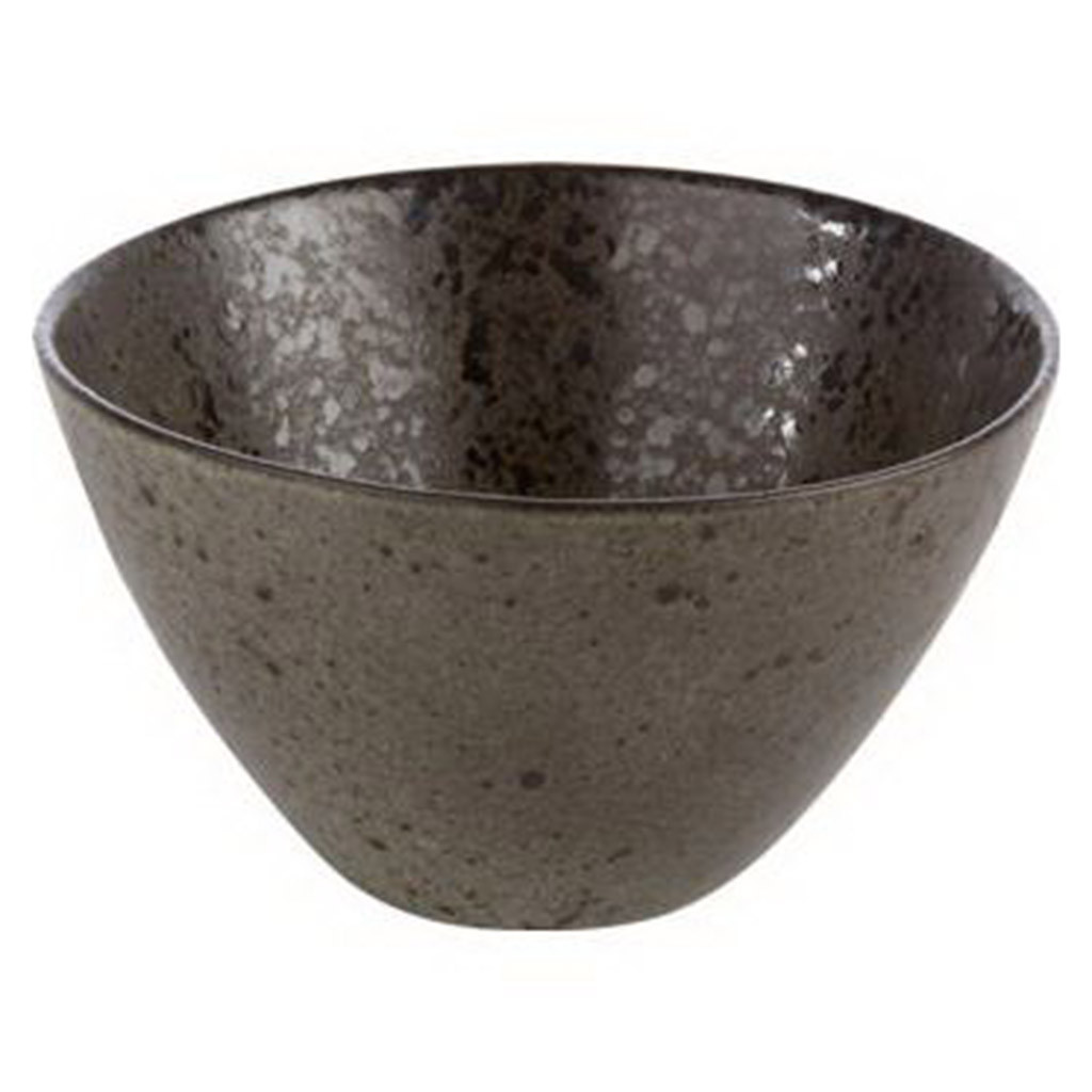 DPS Black Ironstone Cereal Bowl 15cm