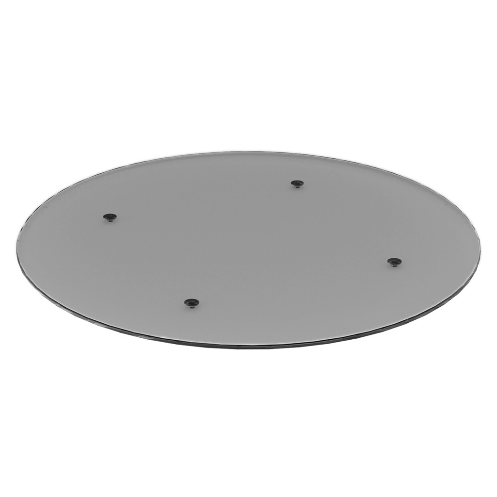 Craster Rise 700 Grey Glass Round Table Top Grey Glass 990ø × 22 mm 
39ø × 0.9”