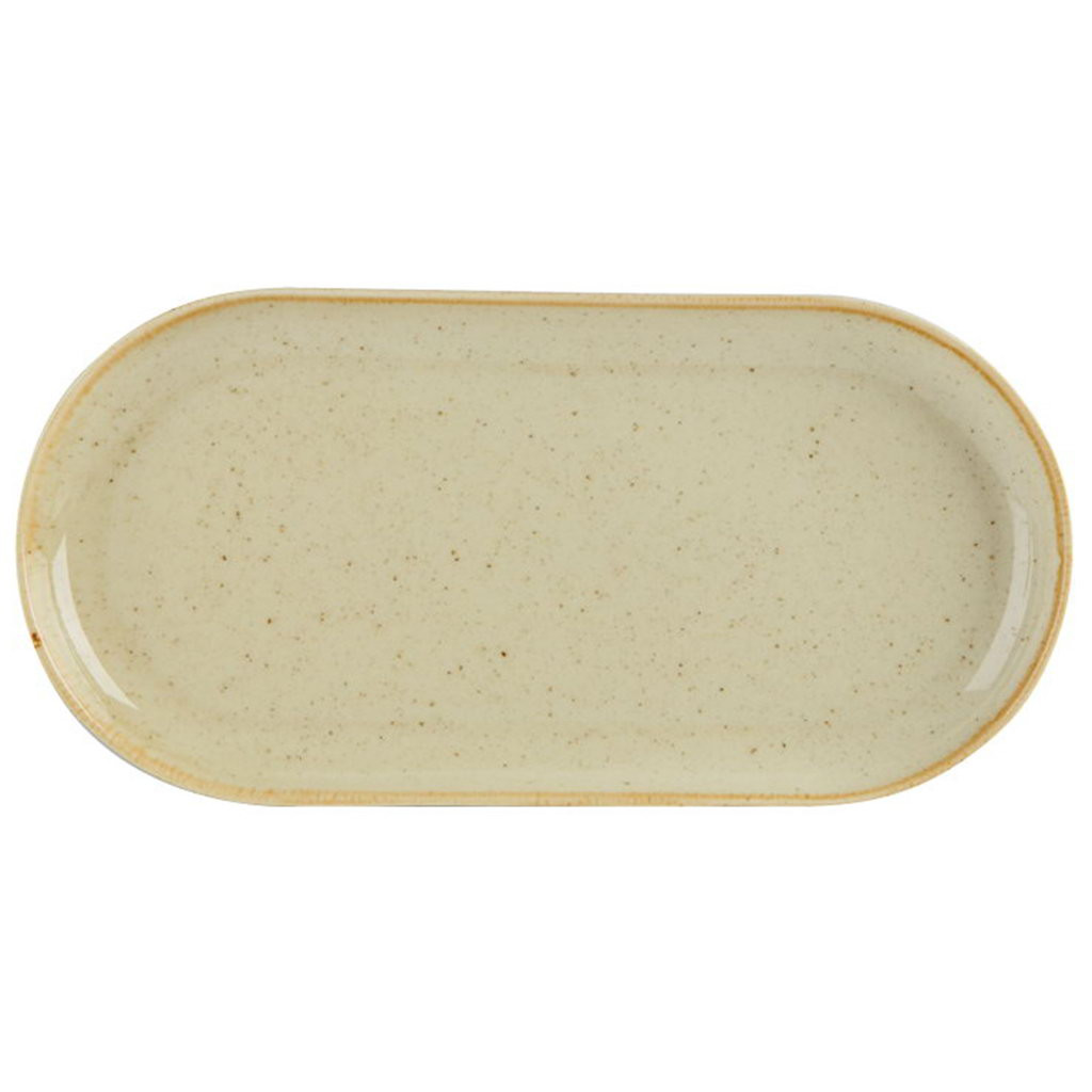 DPS Wheat Narrow Oval Plate 32x20cm/12.5x8"