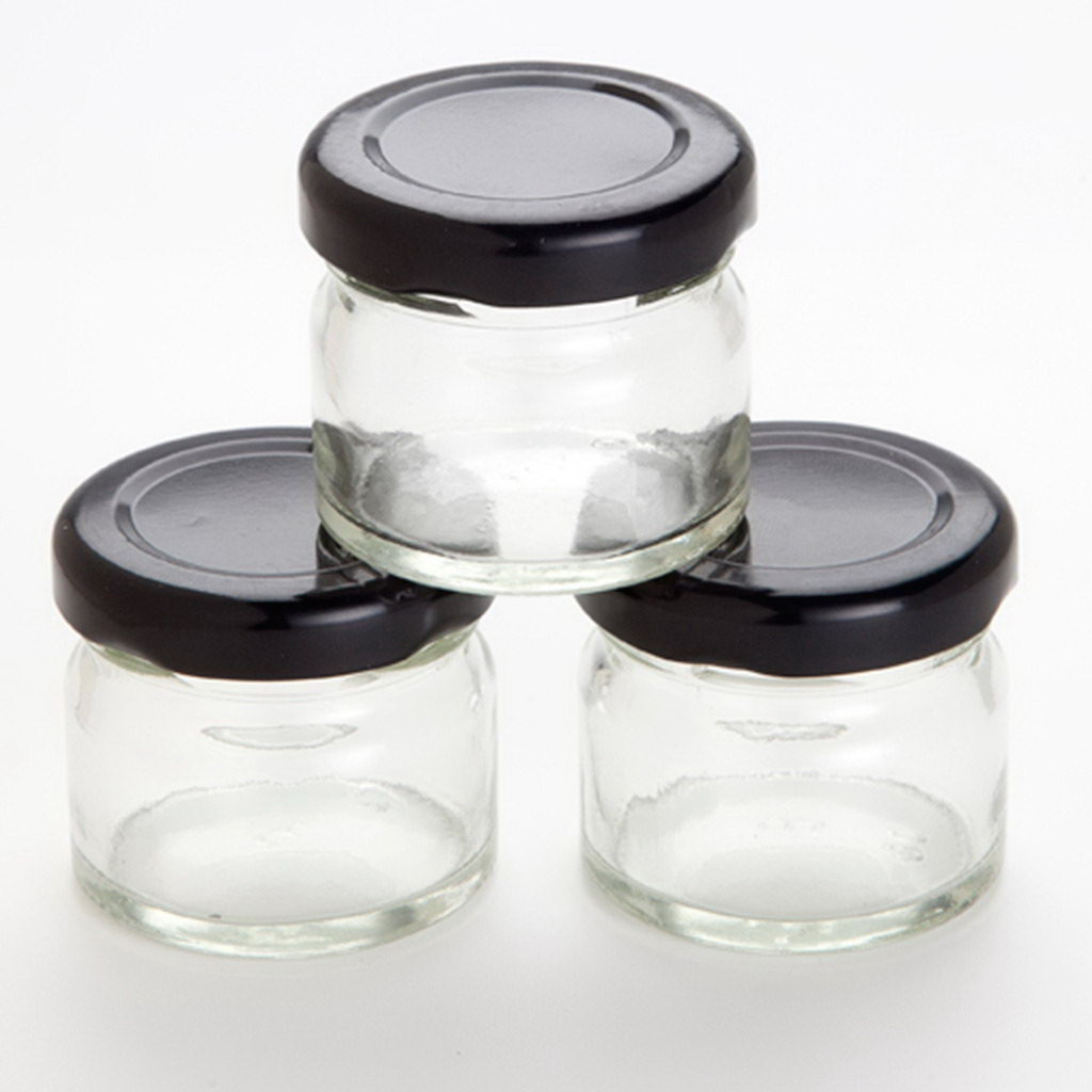 100% Chef Mini Jam Jar Black 30ml