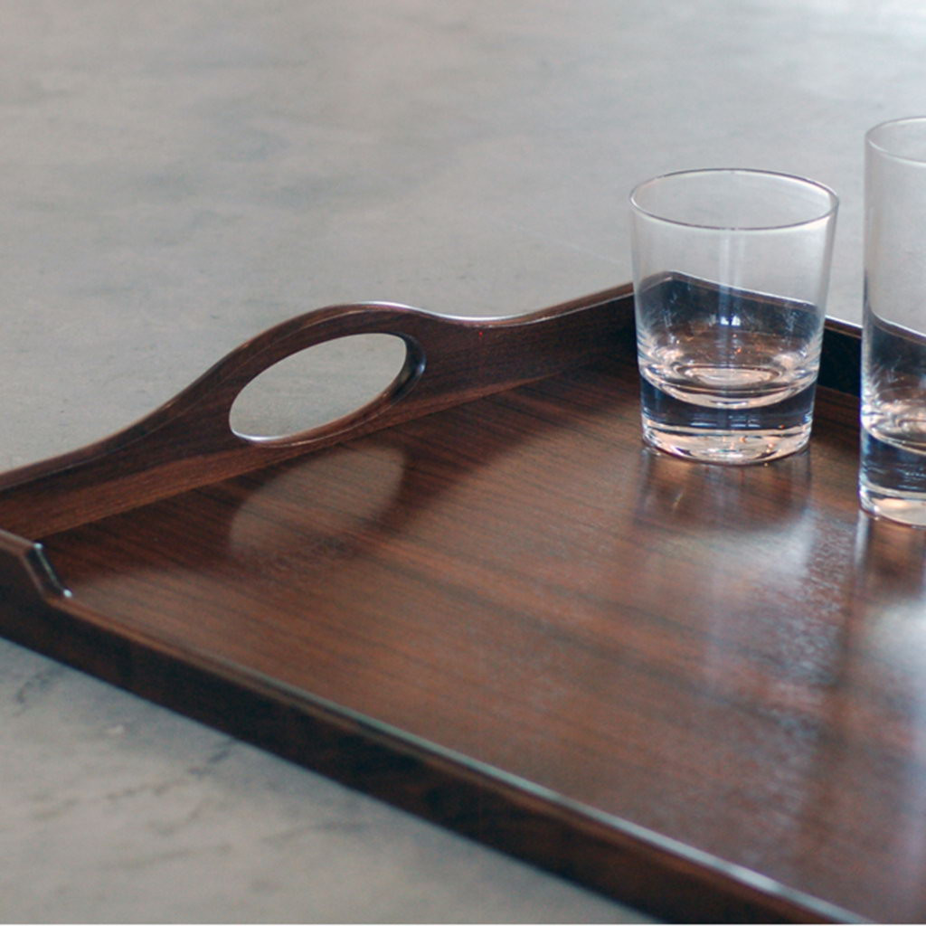 Craster  Mahogany Jersey Butler Tray Mahogany 610 × 444 × 57 mm