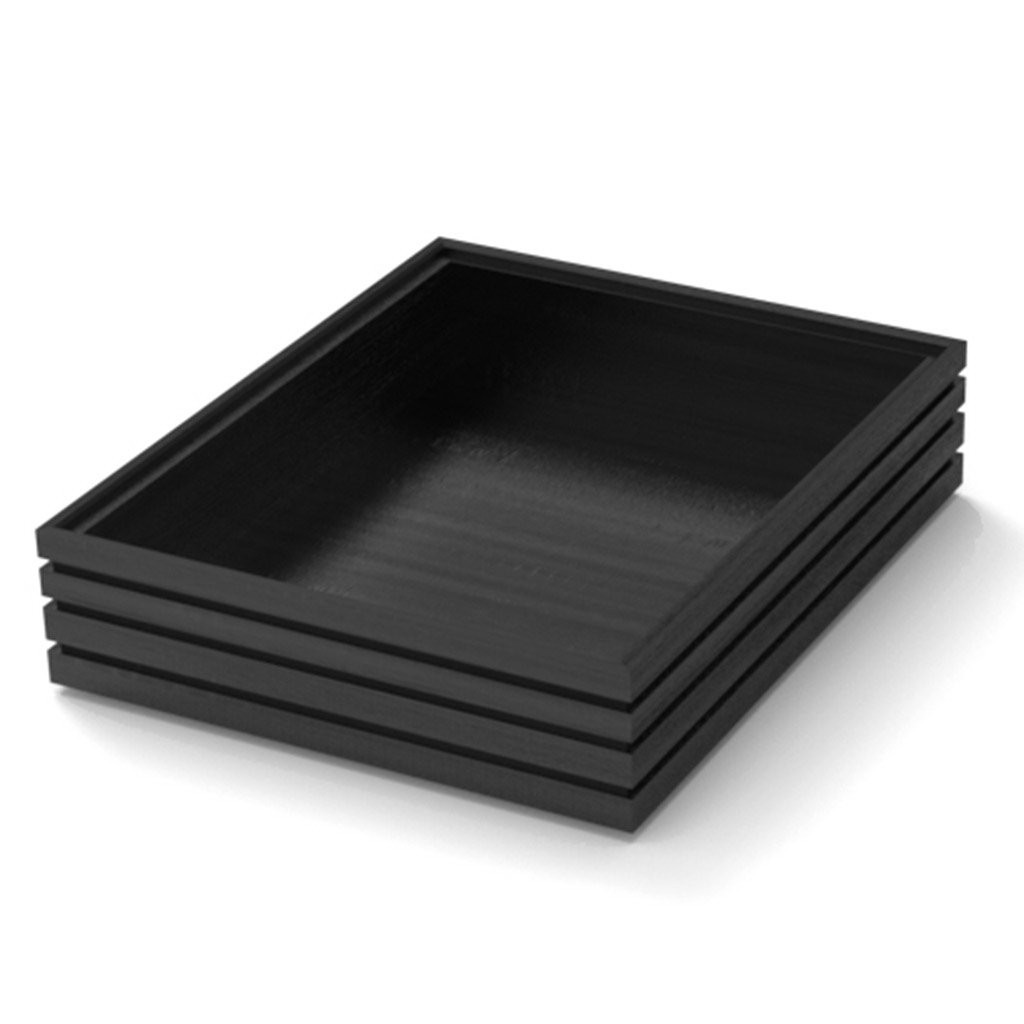 Craster Flow Tall Black 1.2 Tray Black, Lacquered 325 × 265 × 75 mm