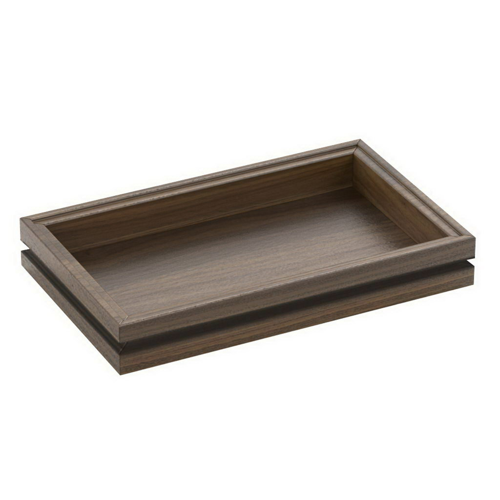 Craster Flow Walnut 1.4 Tray Walnut, Lacquered 265 × 162.5 × 40 mm