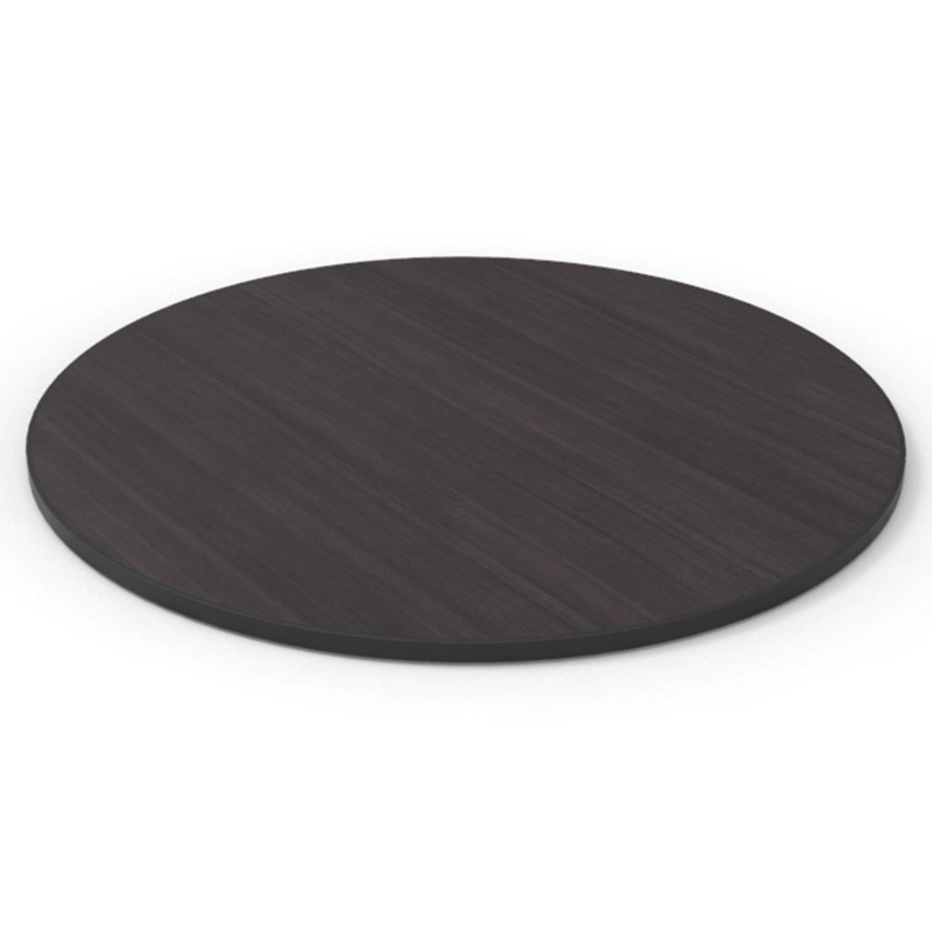 Craster Rise 700 Erable Wenge Reef Edge Round Table Top  HPL, Reef Edge 990ø × 25 mm 39ø × 1"