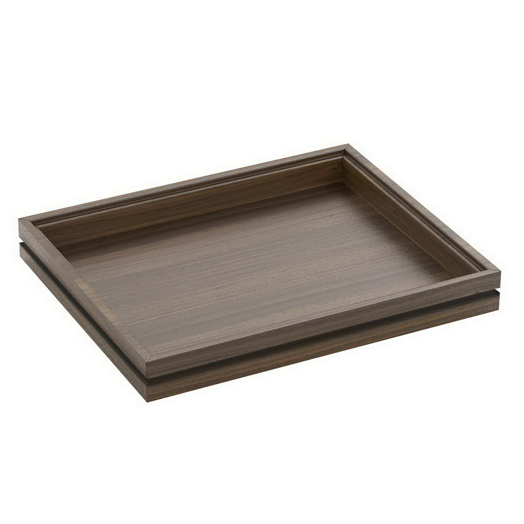 Craster Flow Walnut 1.2 Tray Walnut, Lacquered 325 × 265 × 40 mm