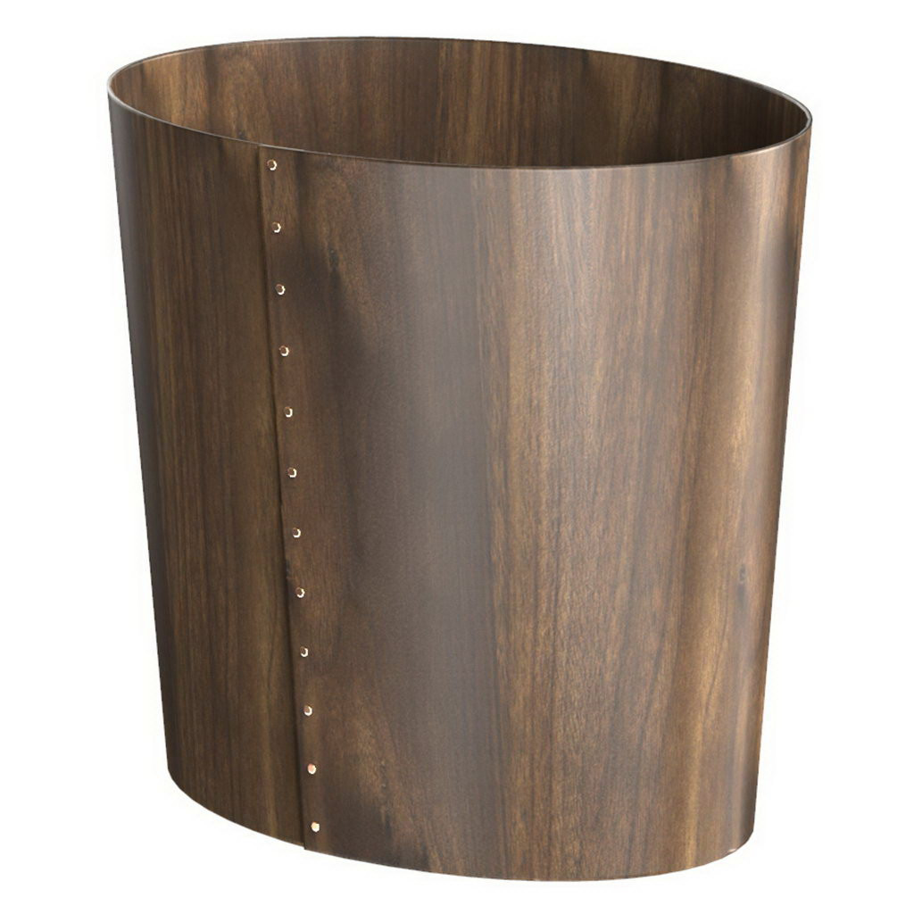 Craster Shaker Large Walnut Luxury Waste Paper Bin Birch Stained Walnut 325 × 247 × 305 mm