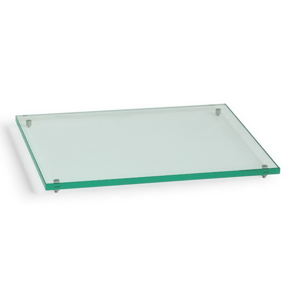 Craster Flow Clear Glass 1.2 Plinth Glass, Clear 265 × 325 × 20 mm