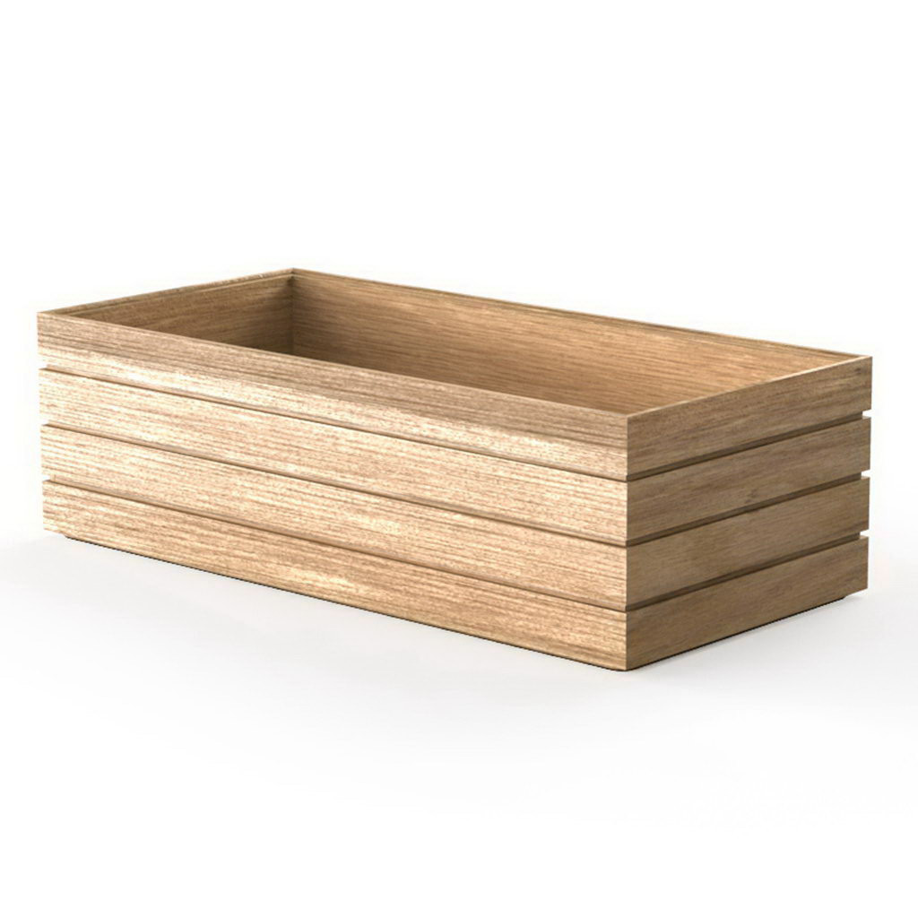 Craster Flow Regular Oak Trough Tray Oak, Matt Lacquer 530 × 250 × 160 mm