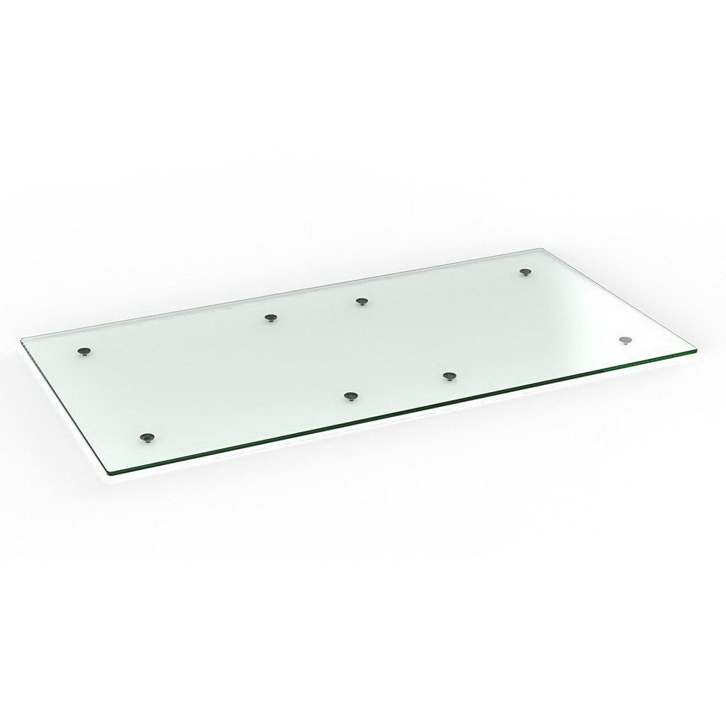 Craster Rise 700 Clear Glass Rectangle Table Top Clear Glass 700 × 1400 × 22 mm 
27.5 × 55.1 × 0.9”