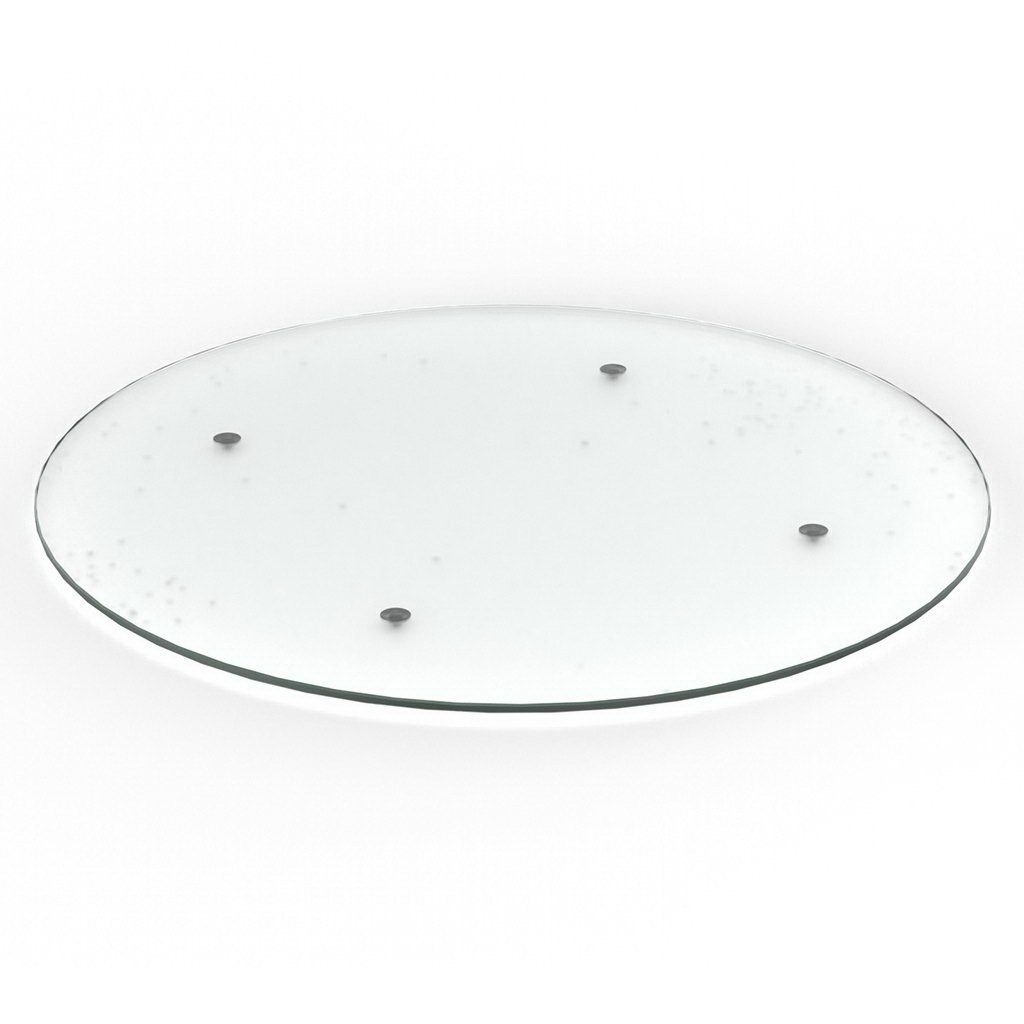 Craster Rise 800 Frosted Glass Round Table Top Frosted Glass 1130ø × 22 mm  
44.5ø × 0.9”