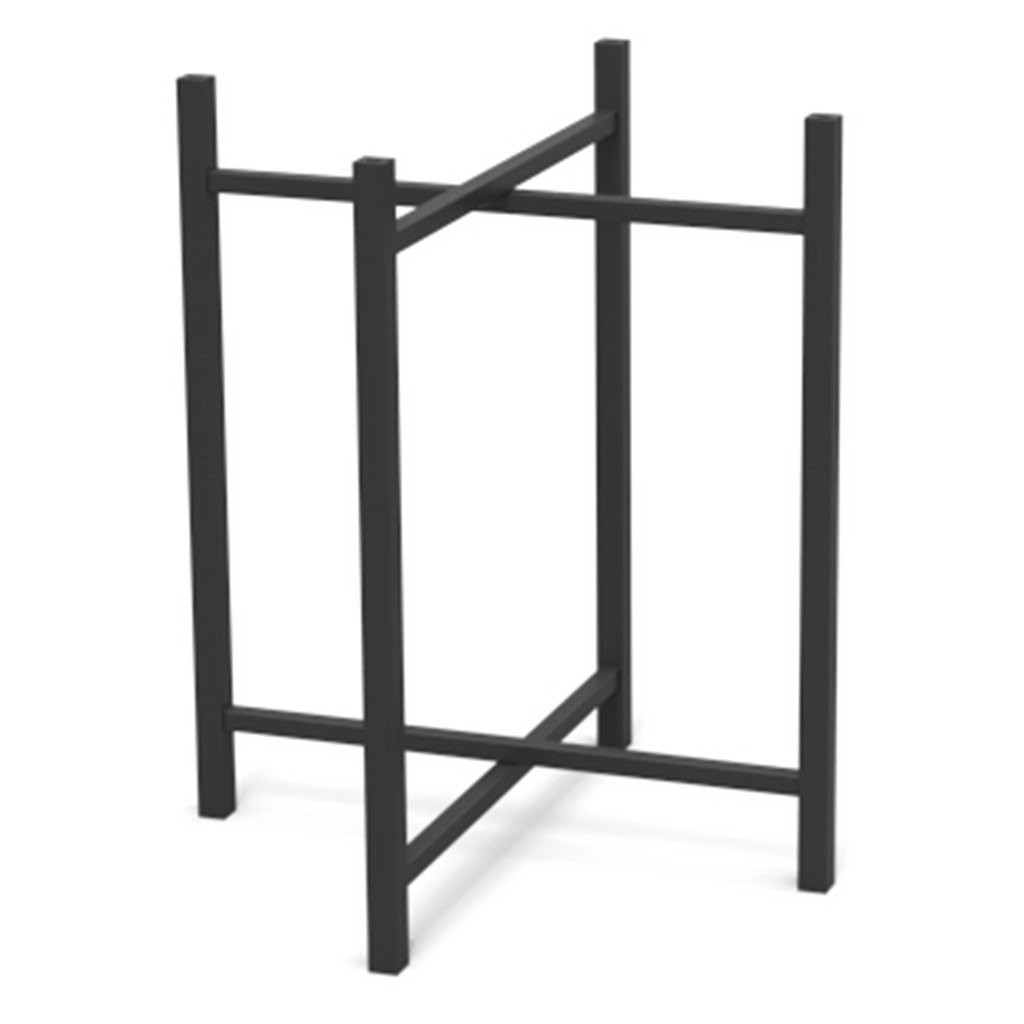 Craster Rise 800 Medium Black Steel Table Leg (900) Powder Coated Steel 572.8 × 572.8 × 890 mm