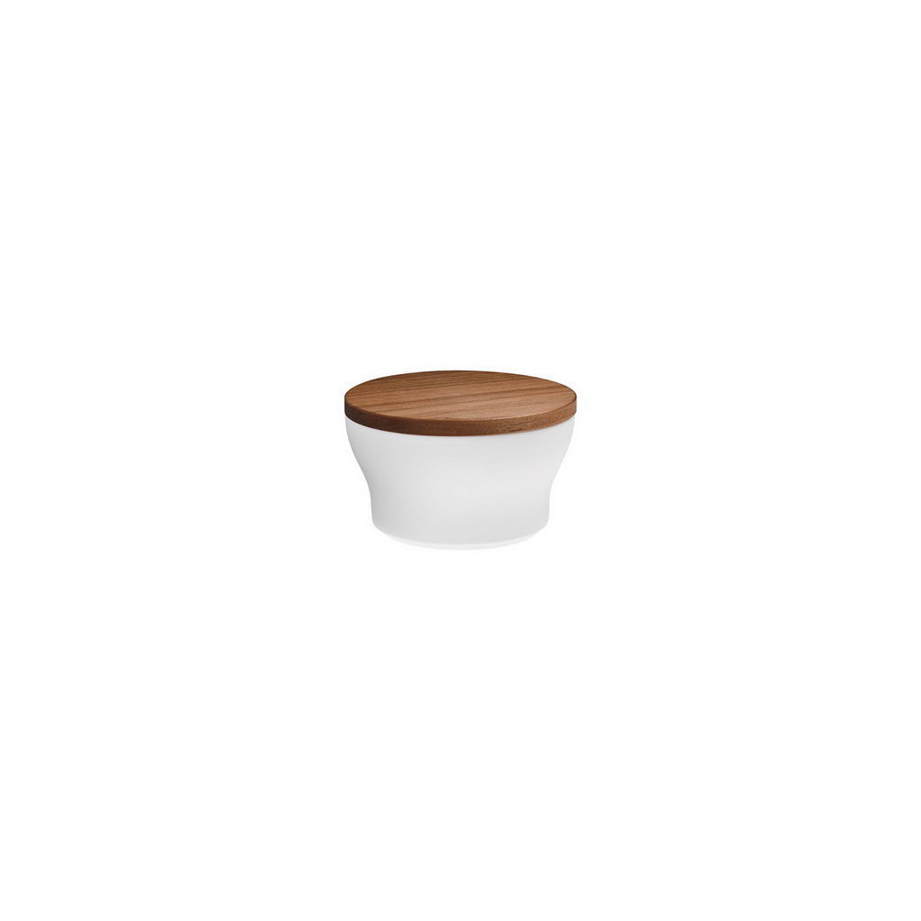 Hering Berlin Velvet sugar bowl, lid walnut Ø100 h64 160ml