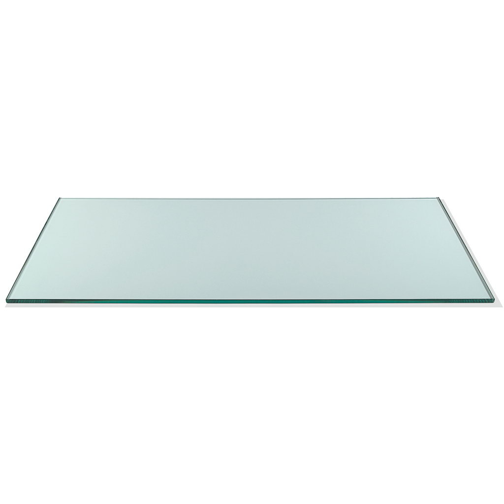 Rosseto Wide Rectangle Clear Tempered Glass Surface, 1 EA