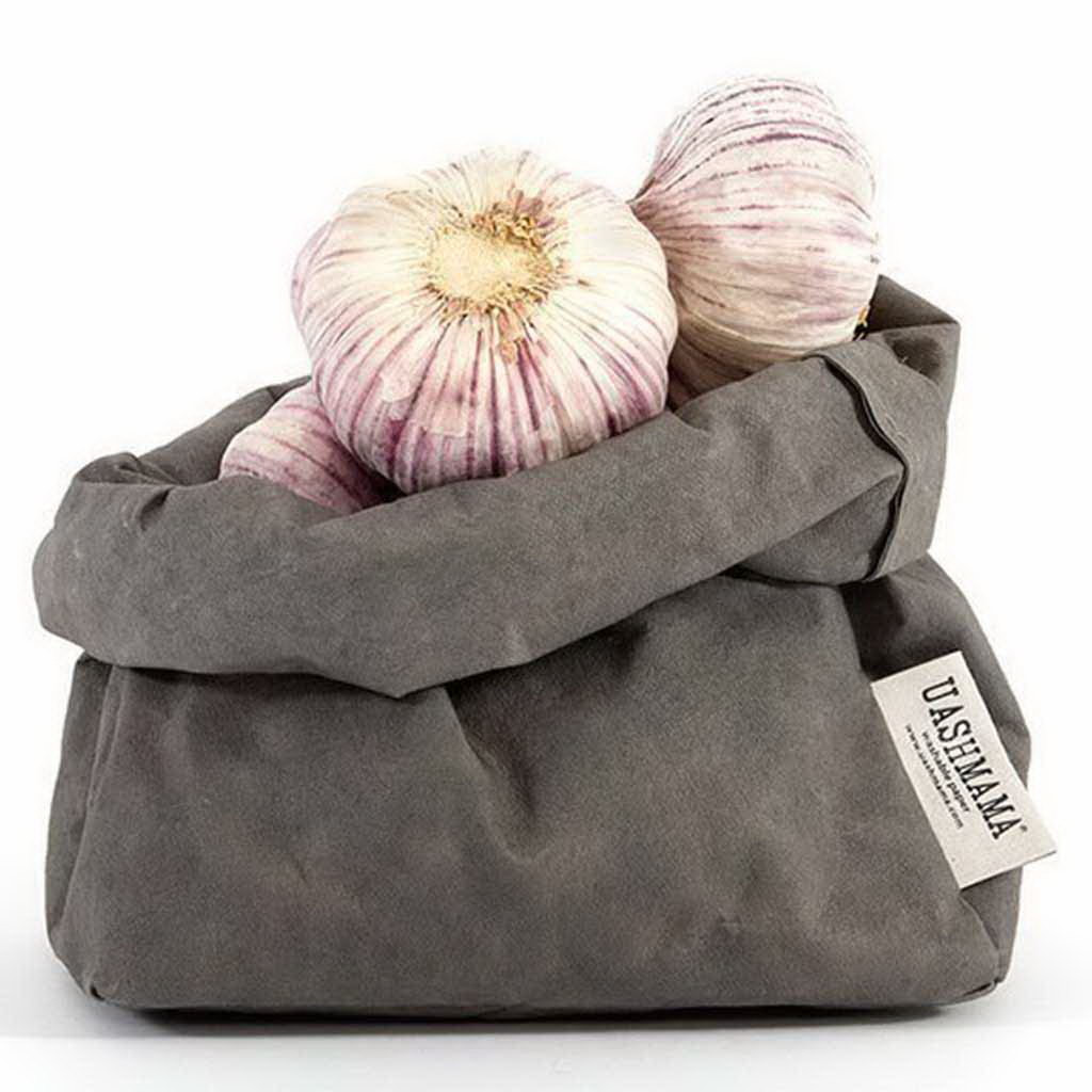 PAPER BAG PICCOLO DARK GREY UASHMAMA