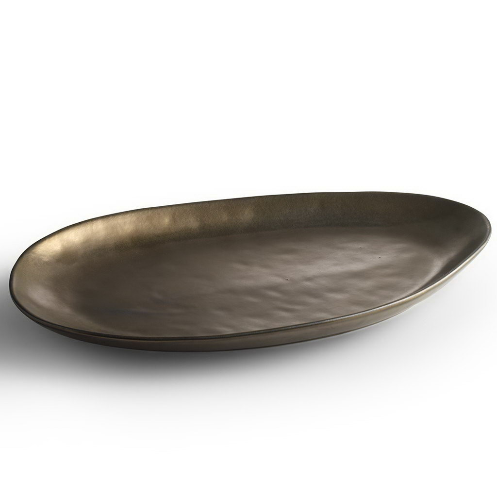 CHIC Serving dish 37,5x21cm gold Claro