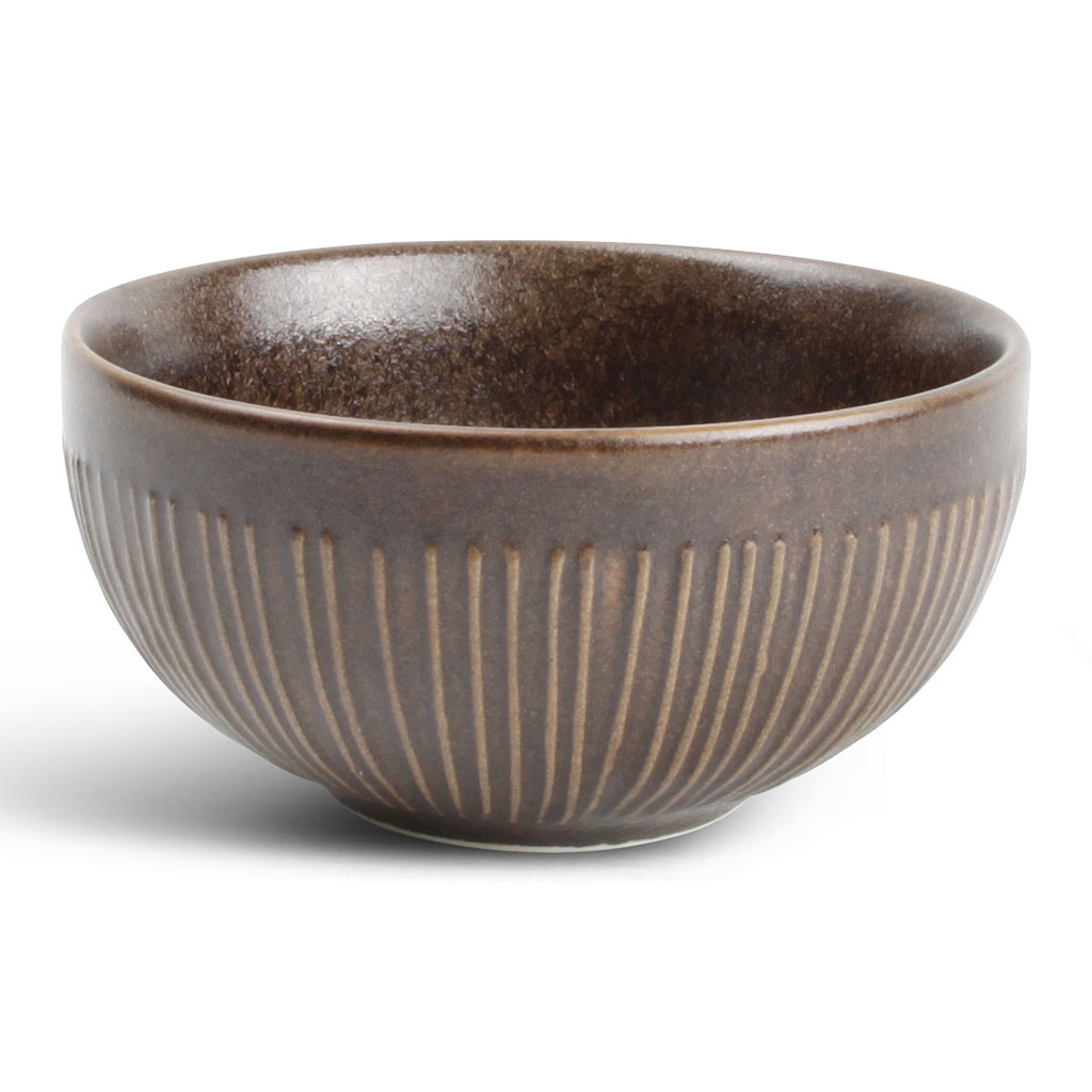 F2D Bowl 8,5xH4cm line copper Brass