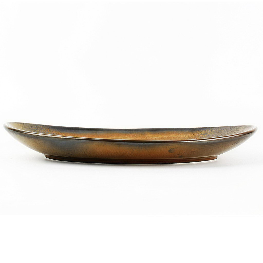 F2D Serving dish 33x22,5xH4cm dark brown Escura