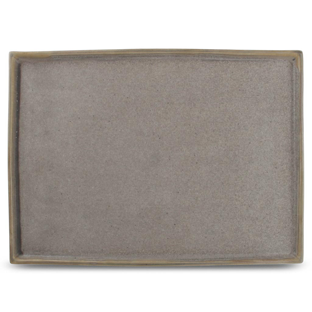 F2D Serving dish 28,5x20xH1,5cm brown Structo