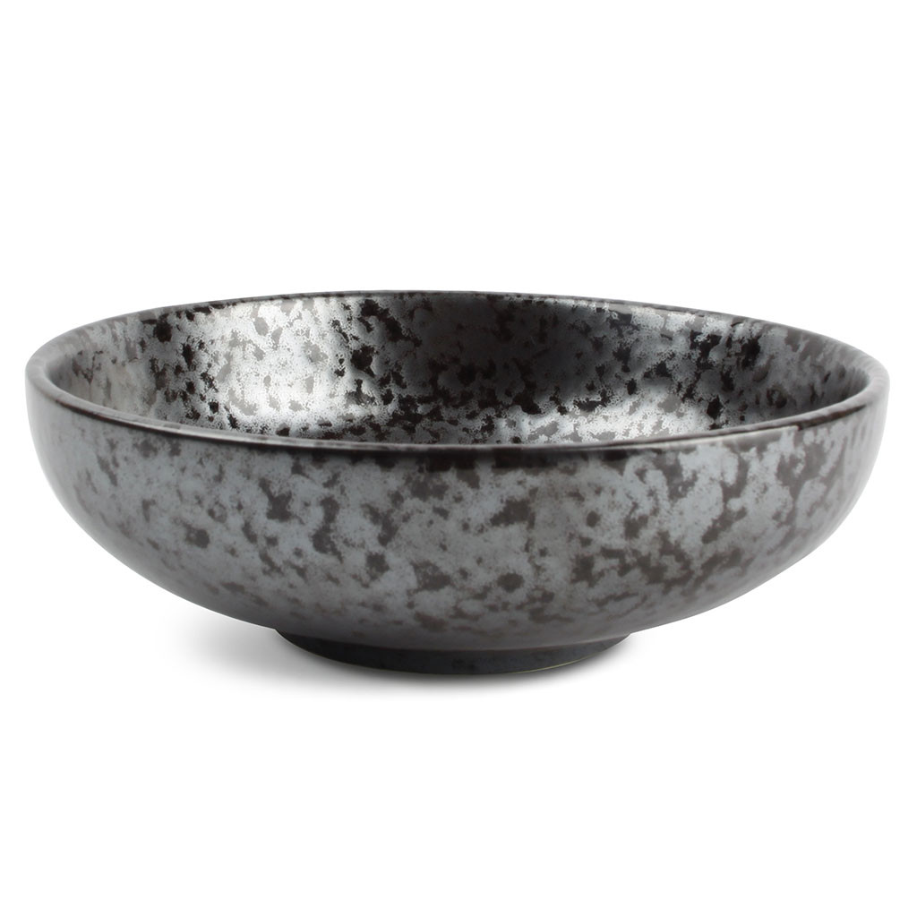 F2D Bowl 18xH5,5cm black Oxido