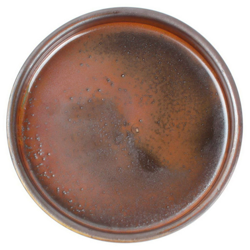 F2D Plate 13,5xH3cm dark brown Escura