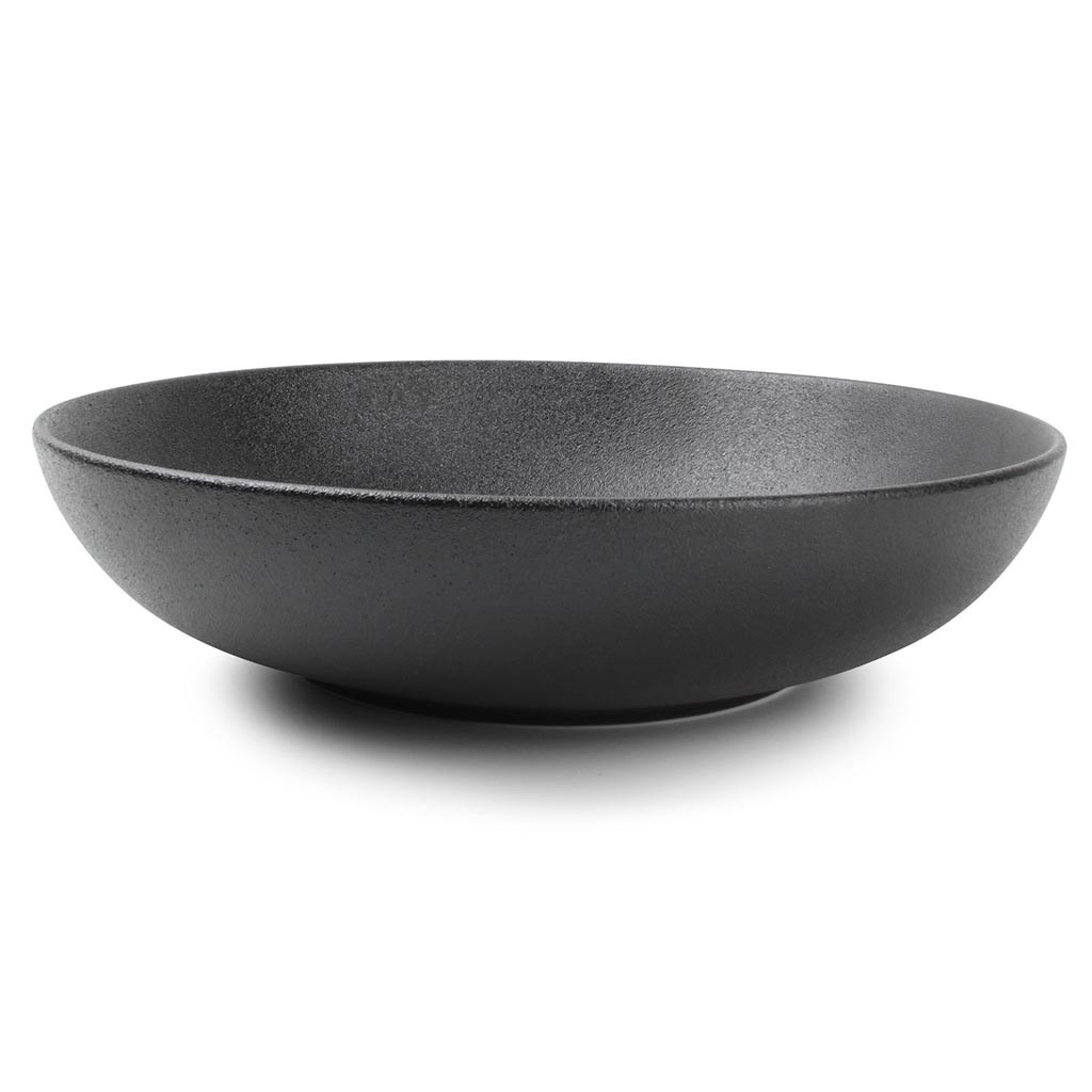 F2D Deep plate 25xH6cm black Dusk