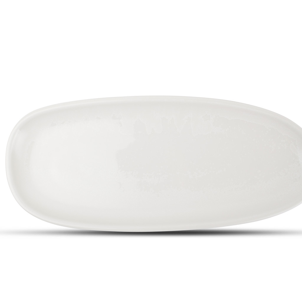 F2D Plate 34x14,5cm white Ceres