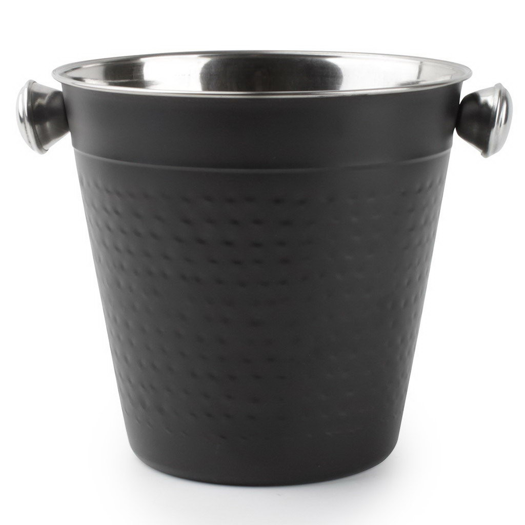 Bonbistro Ice bucket 14xH13cm hammered Black Bar