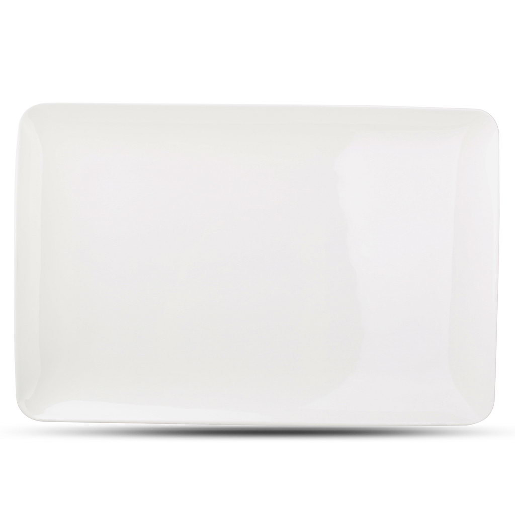 Bonbistro Plate 36x24cm white Solid
