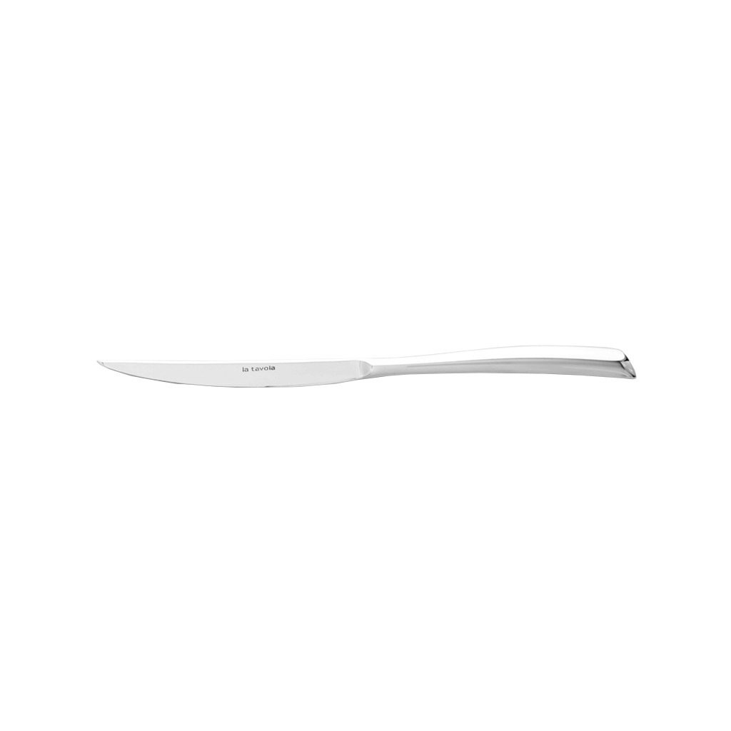 La Tavola YUKI Steak knife, solid handle, serrated blade polished stainless steel