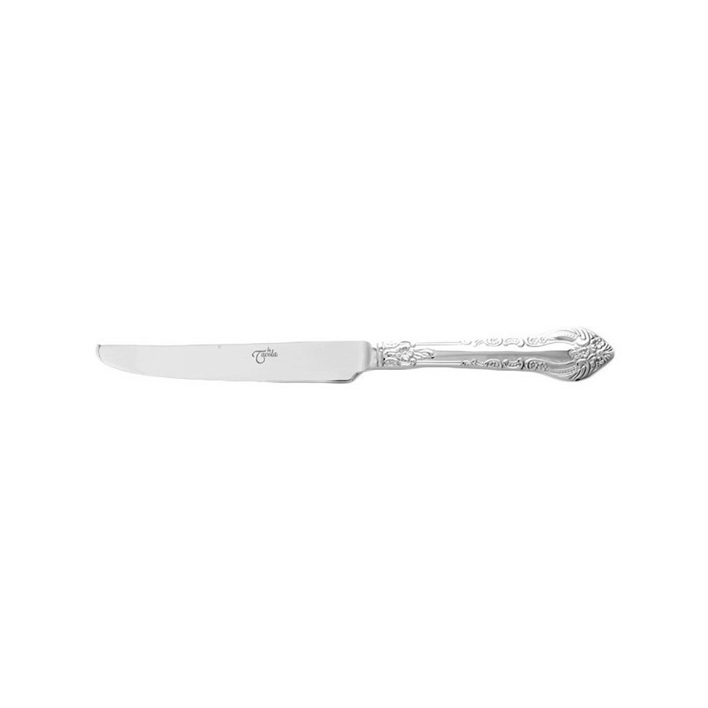 La Tavola CARMEN Dessert knife, solid handle, serrated blade polished stainless steel