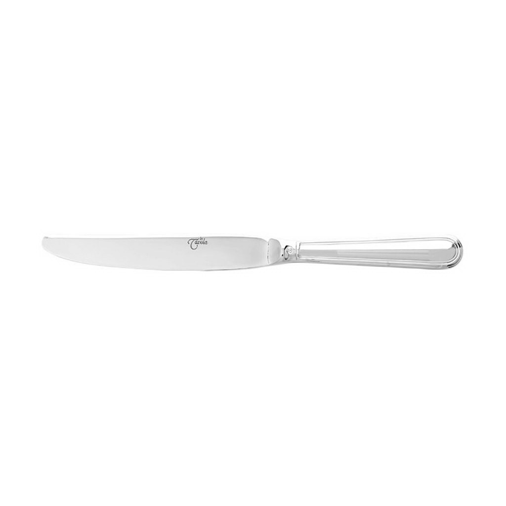 La Tavola NORMA Table knife, solid handle, serrated blade polished stainless steel