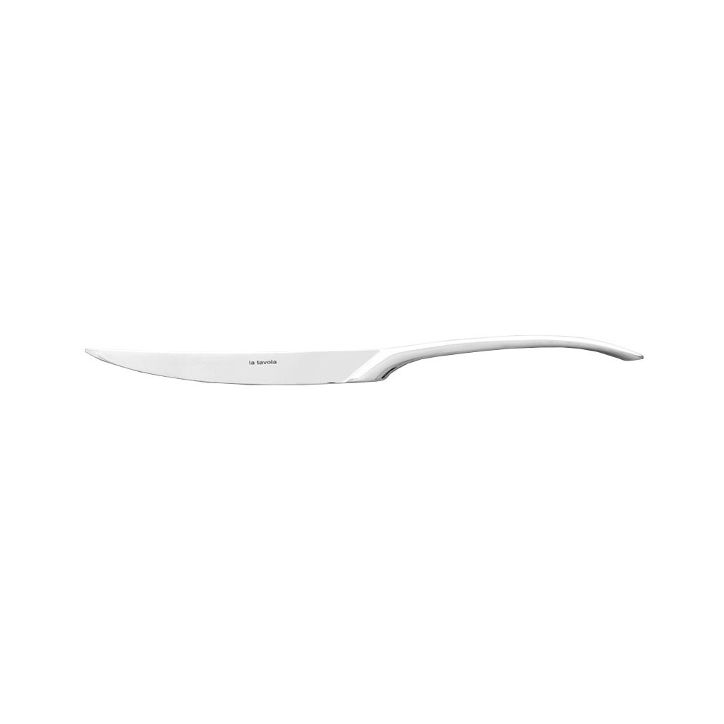 La Tavola NEW WAVE Steak knife, solid handle, serrated blade matt stainless steel