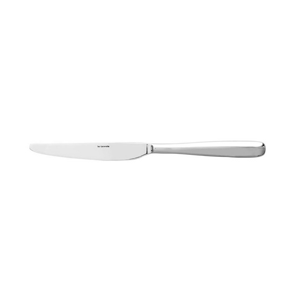 La Tavola CHILL OUT Table knife, solid handle, serrated blade polished stainless steel