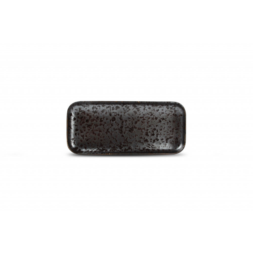 F2D Serving dish 22x10cm black Oxido