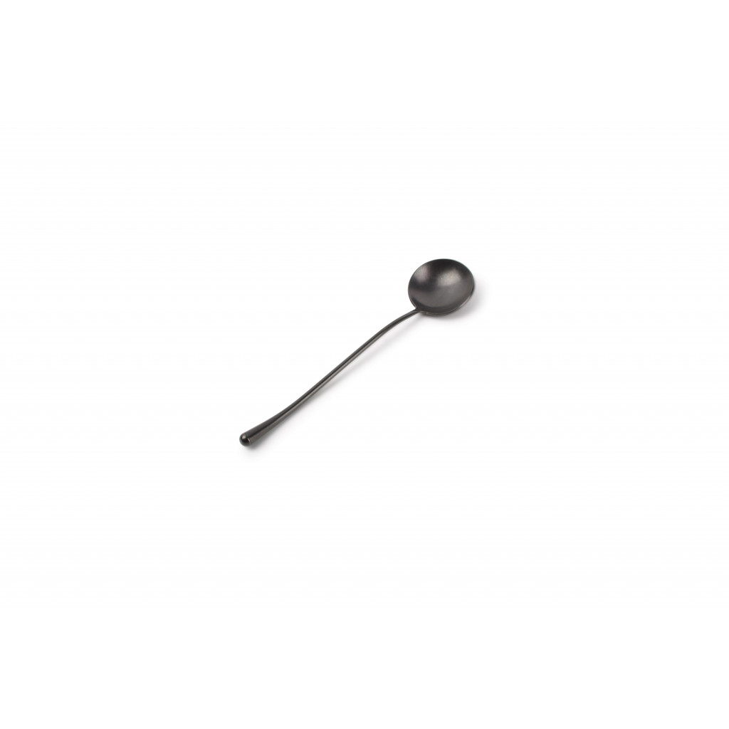 F2D Table spoon matte black Revive - set/7