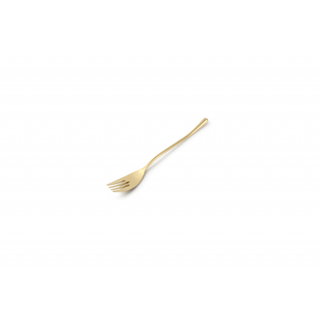 F2D Table fork matte gold Revive - set/7