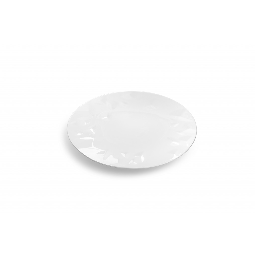 CHIC Hluboký Talíř 28xH5cm white Facet