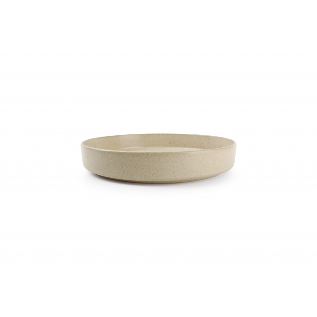 Bonbistro Deep plate 24xH4cm beige Pila