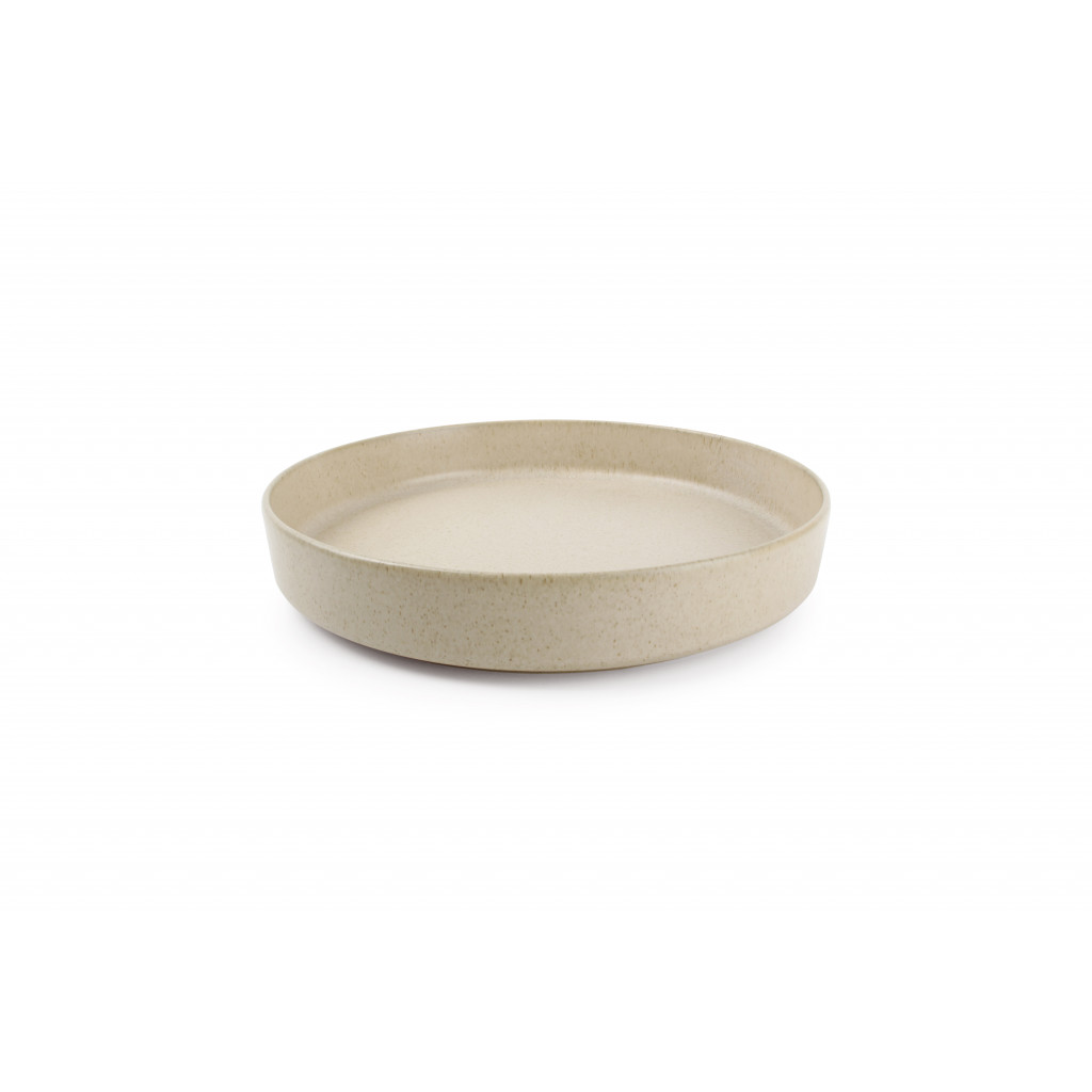 Bonbistro Deep plate 24xH4cm beige Pila