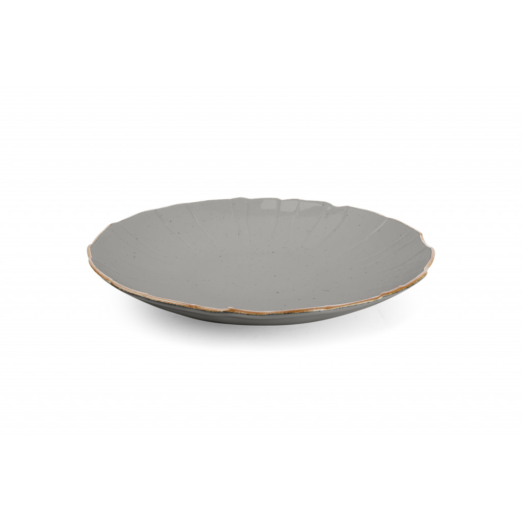 Bonbistro Deep plate 30cm structure grey Collect