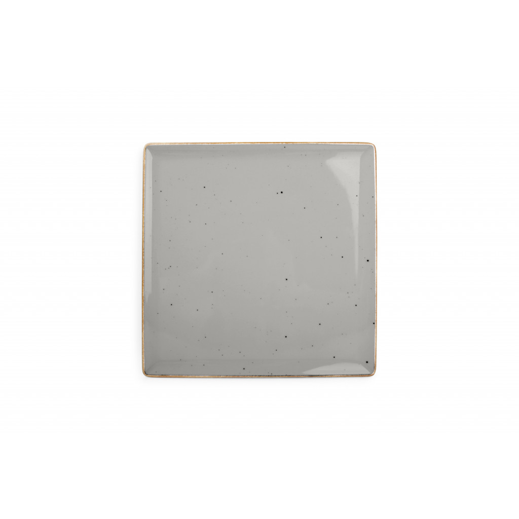 Bonbistro Plate 25,5x25,5cm grey Collect